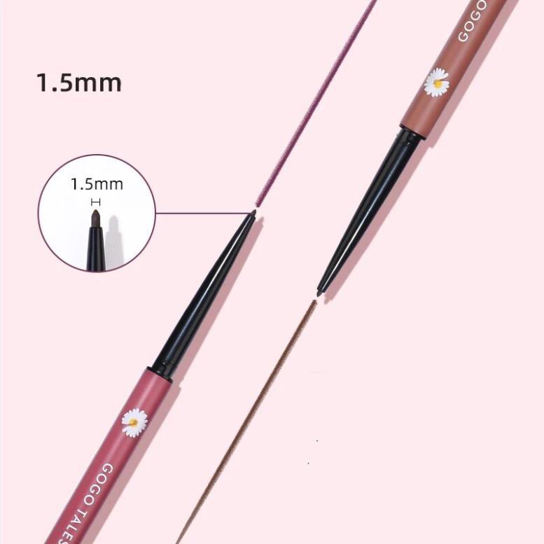 Chì kẻ mắt hoa cúc GOGO TALES nét sắc mảnh chống nước lâu trôi Waterproof Crayon Eyeliner