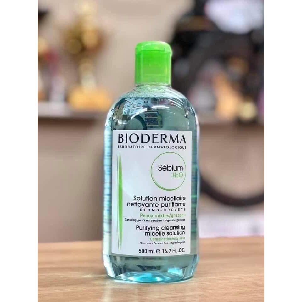 Nước Tẩy Trang Bioderma Créaline H2O dành cho da dầu, da khô, da thường, da nhạy cảm Nội Địa Pháp Chuẩn - Mii Beauty