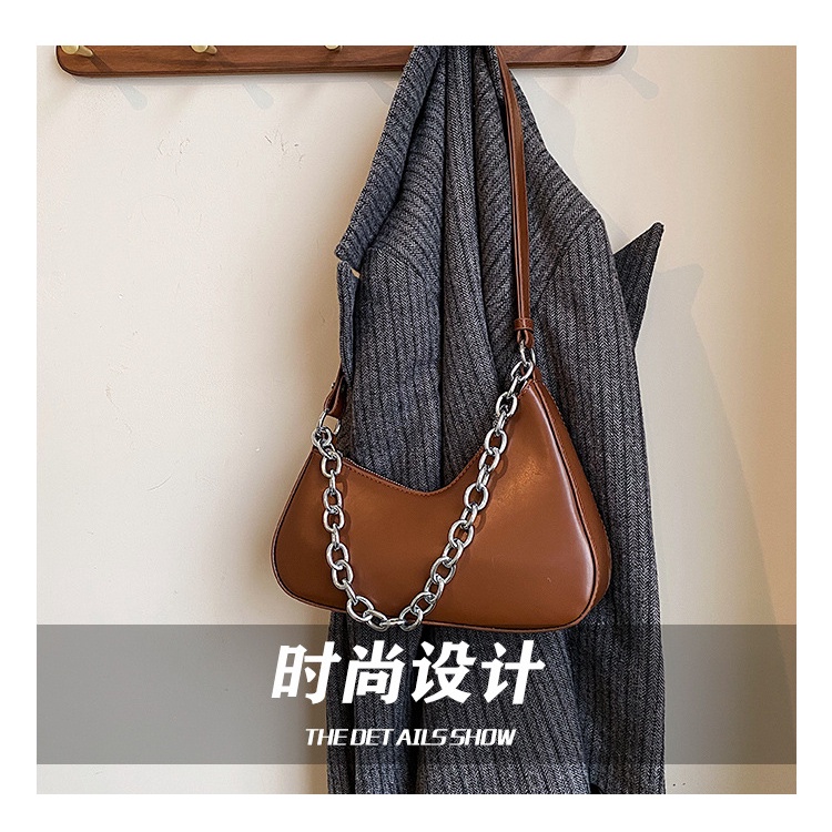 Túi Xách JASMIN NOIR Da PU Phối Dây Xích Đeo Vai Sành Điệu Cho Nữ