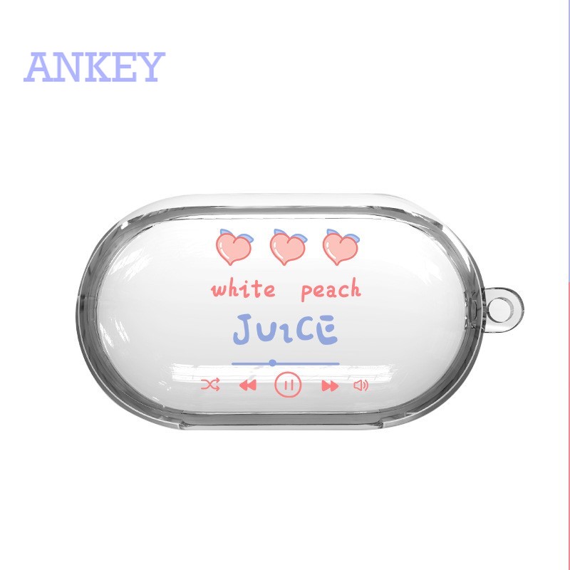 Samsung Galaxy Buds Live / Buds + Plus Vỏ hộp tai nghe không dây trong suốt từ silicon có móc treo dành cho 2020