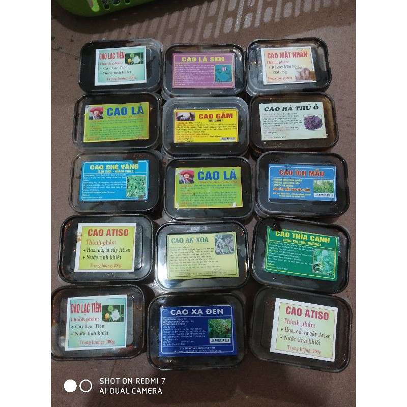 sỉ toàn quốc cao ( lạc tiên, cao gắm, cao thìa canh, cao hà thủ ô, cao chè vằng, cao an xoa, cao xạ đen, cao ích mẫu...)