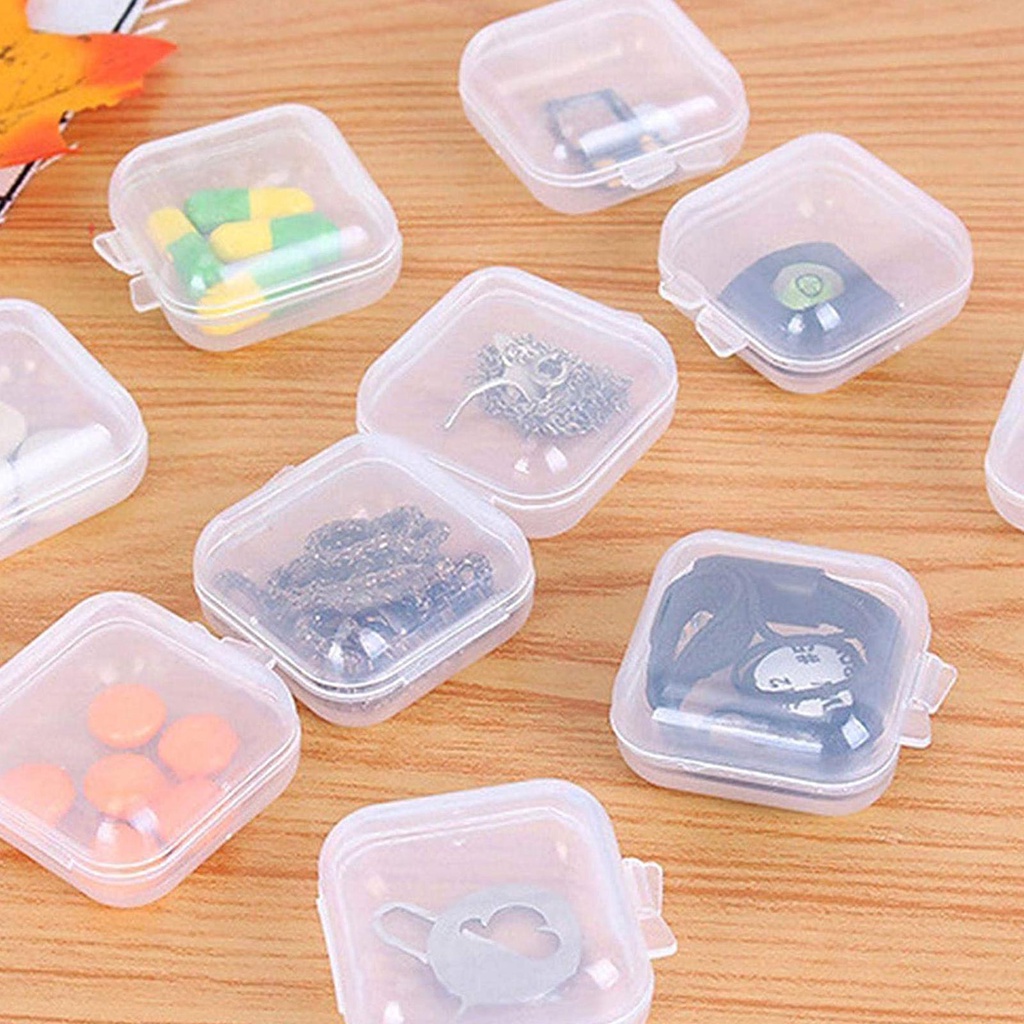 Hộp Đựng Thuốc Mini Bằng Nhựa Trong Suốt B2V7