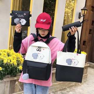 Balo Thời Combo 4 MÓN 2 Chú Gấu