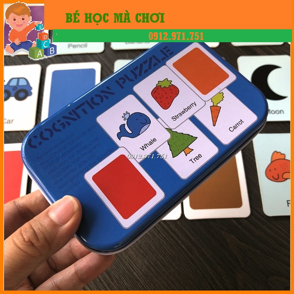 Ghép hình 2 mảnh hộp sắt