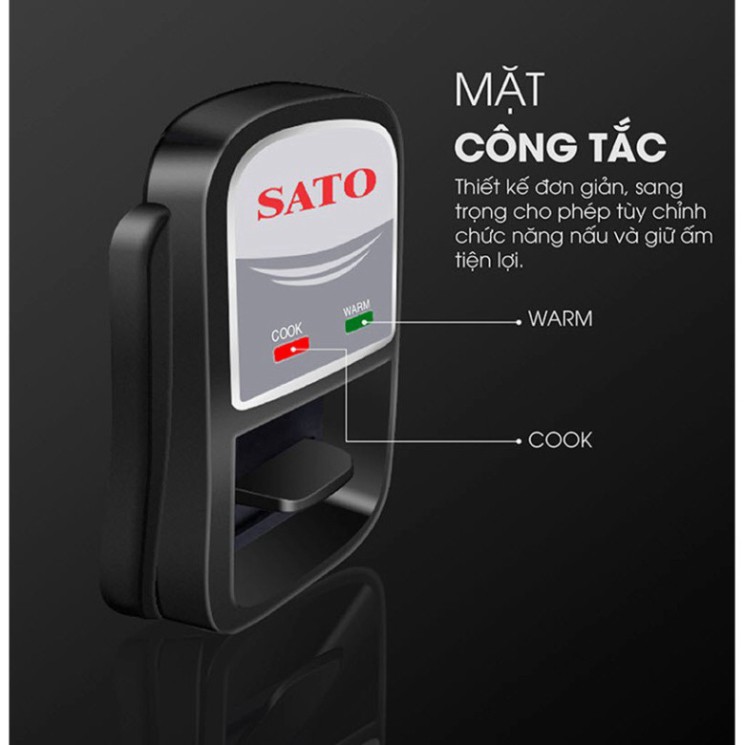 Nồi cơm điện công nghiệp SATO P16 16 Lít