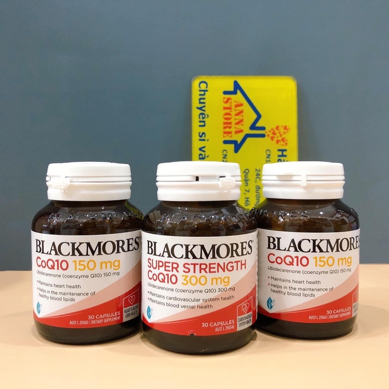 Viên Uống  Blackmores CoQ10 150mg & 300mg Úc Hỗ Trợ Sức Khoẻ Tim Mạch Chống Lão Hóa