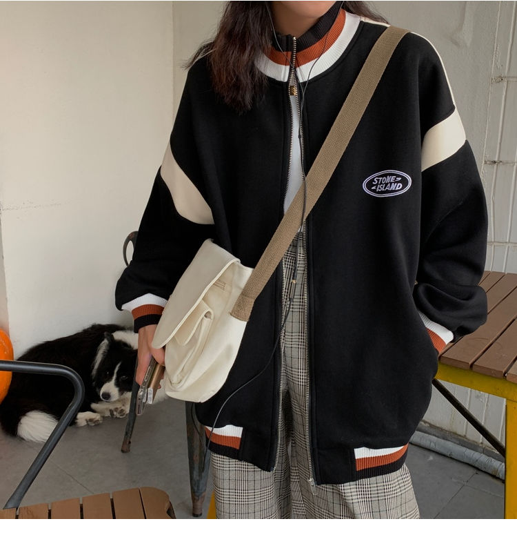 Áo khoác cardigan tay dài màu sắc nổi bật size lớn phong cách Mỹ retro thời trang xuân thu cho nữ | BigBuy360 - bigbuy360.vn