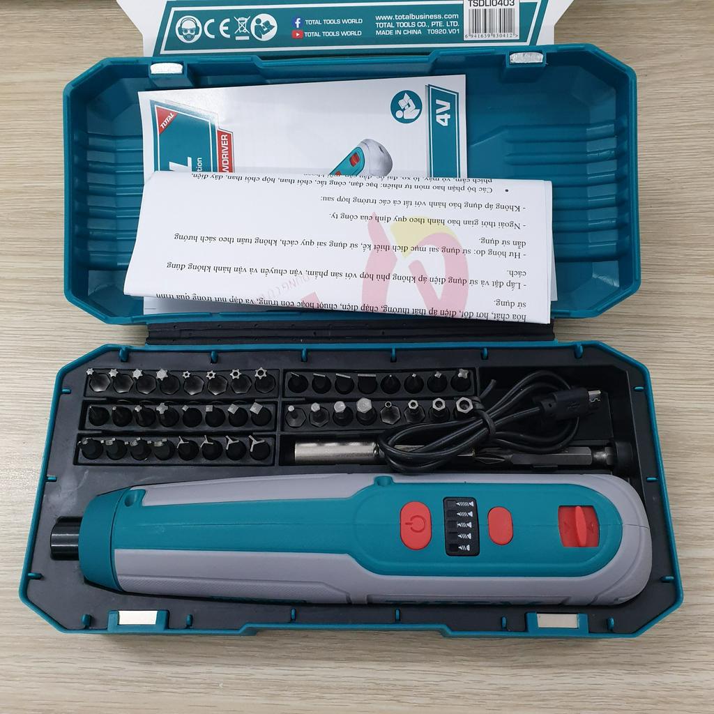 Máy siết vít dùng pin 4V Total TSDLI0403