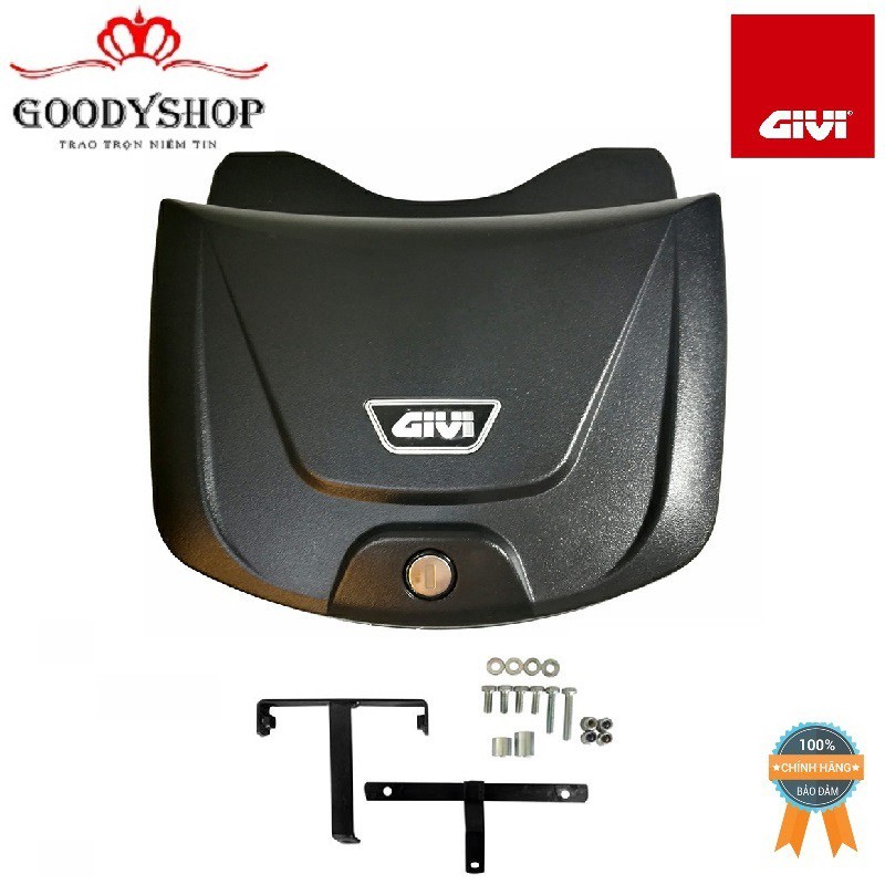 Thùng Giữa Xe Máy Givi G10N Fixed 10 Lít Màu Đen Mẫu Mới 2018 - Tặng Kèm PÁT Cho Xe Winner 150 GOODYSHOP