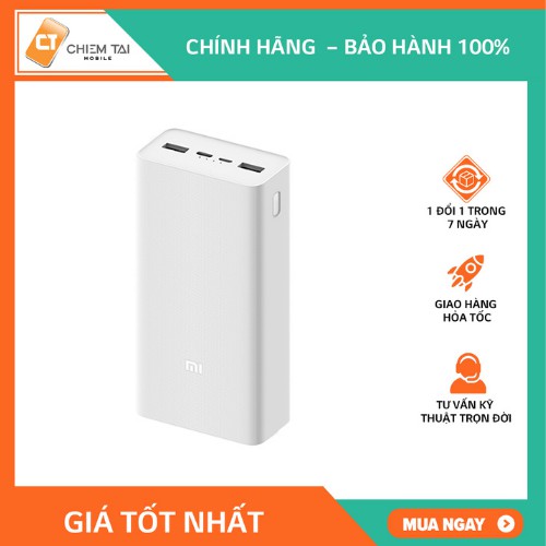 [Mã SKAMCLU9 giảm 10% đơn 100K] Pin sạc dự phòng 30000mAh Xiaomi gen 3 18W