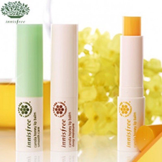 Son dưỡng môi mật ong không màu INNISFREE CANOLA HONEY LIP BALM