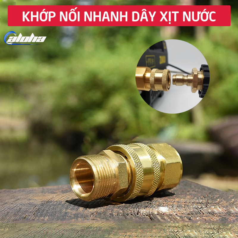 Bộ khớp nối nhanh đầu ra cho máy rửa xe áp lực cao, đầu nối nhanh đầu ra cho máy xịt cao áp,rửa bơm xe C0004-3