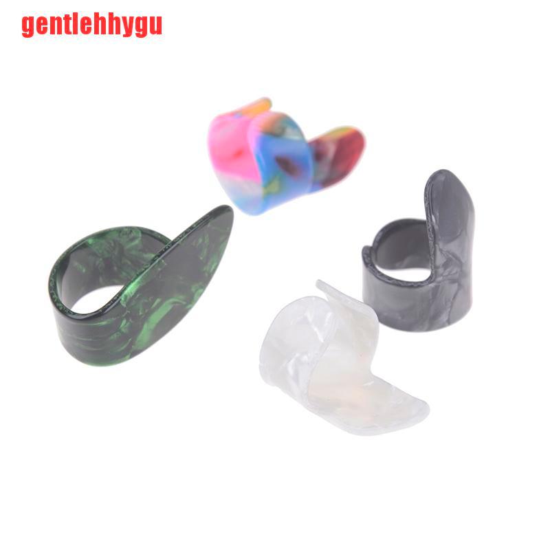 [gentlehhygu]4Pcs/set 1 Thumb + 3 Finger Guitar picks for acoustic electric bass guitar