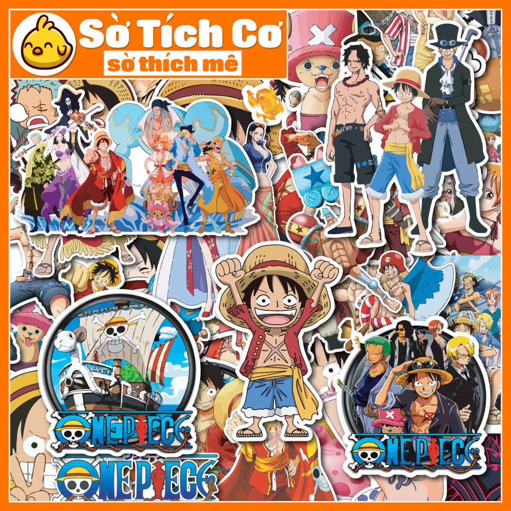 One Piece dán điện thoại, laptop, mũ bảo hiểm, guitar, vali MSP: A06