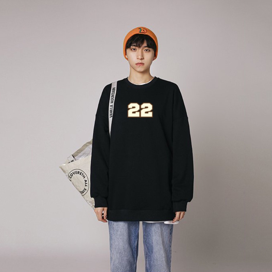 Áo dài tay trơn NỈ BÔNG Unisex Monster X Street Bowling Sweater Ulzzang cặp đôi nam nữ form rộng oversize Hàn Quốc