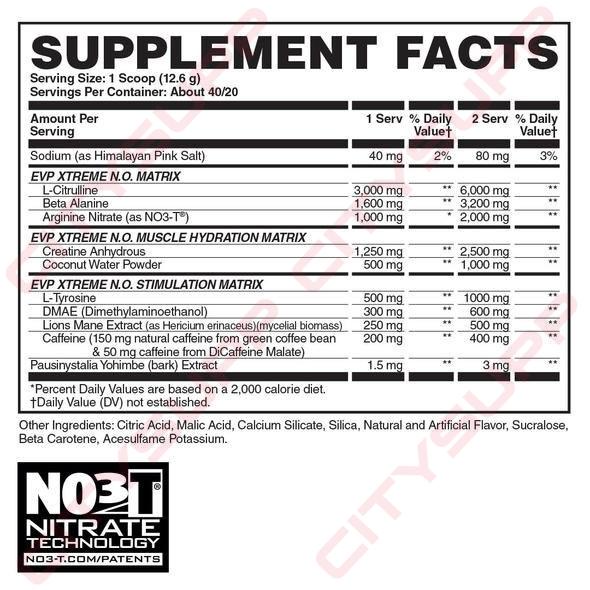 Evogen EVP Extreme , XTREME Pre-Workout Hỗ Trợ Tỉnh Táo, Tập Trung Năng Lượng Trước Tập, Sức Mạnh, Sức Bền