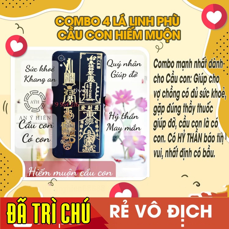 COMBO 4 miếng dán CẦU CON_SỨC KHOẺ KHANG AN_GẶP QUÝ NHÂN_HỶ THẦN MAY MẮN, miếng dán điện thoại hoặc bỏ vào ví