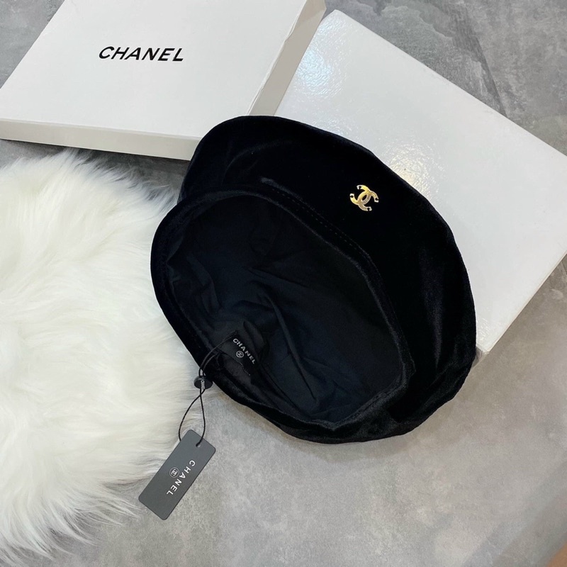 Mũ nồi nhung channel mai phương bùi