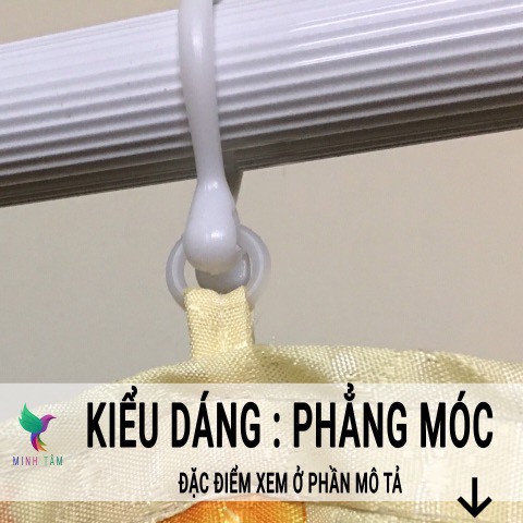 Rèm của sổ cao cấp một màu -Màu ghi xám ( phẳng móc )