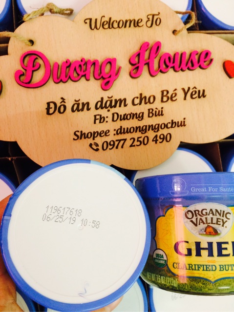 Bơ lạt ghee hữu cơ organic valley 212g/200g( An Do)bơ ghee từ cỏ ăn cỏ[8/2022Date mới) mới nhất