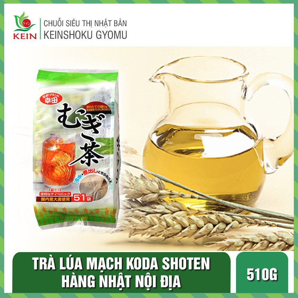 Trà lúa mạch Koda Shoten - Hàng nội địa Nhật Bản - Gói 510g