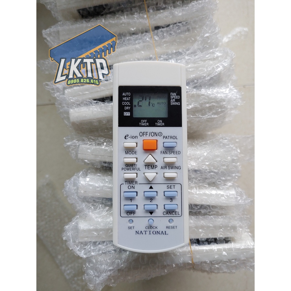 REMOTE ĐIỀU KHIỂN ĐIỀU HÒA MÁY LẠNH PANASONIC NATIONAL 2 CHIỀU 1 CHIỀU