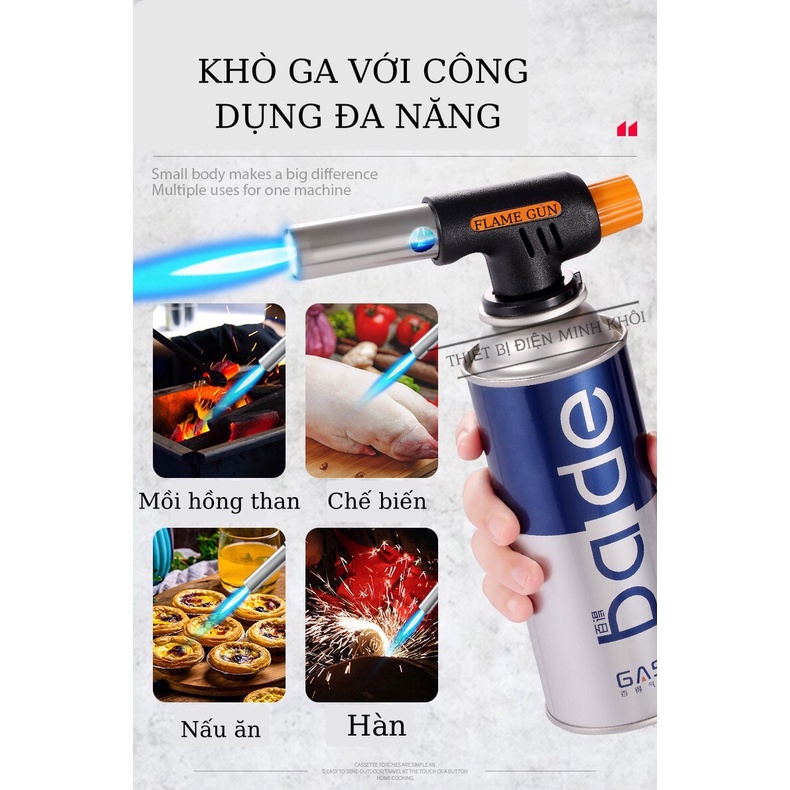 Đèn Khò Ga Cầm Tay Flame gun, đầu khò ga tự động, den kho ga