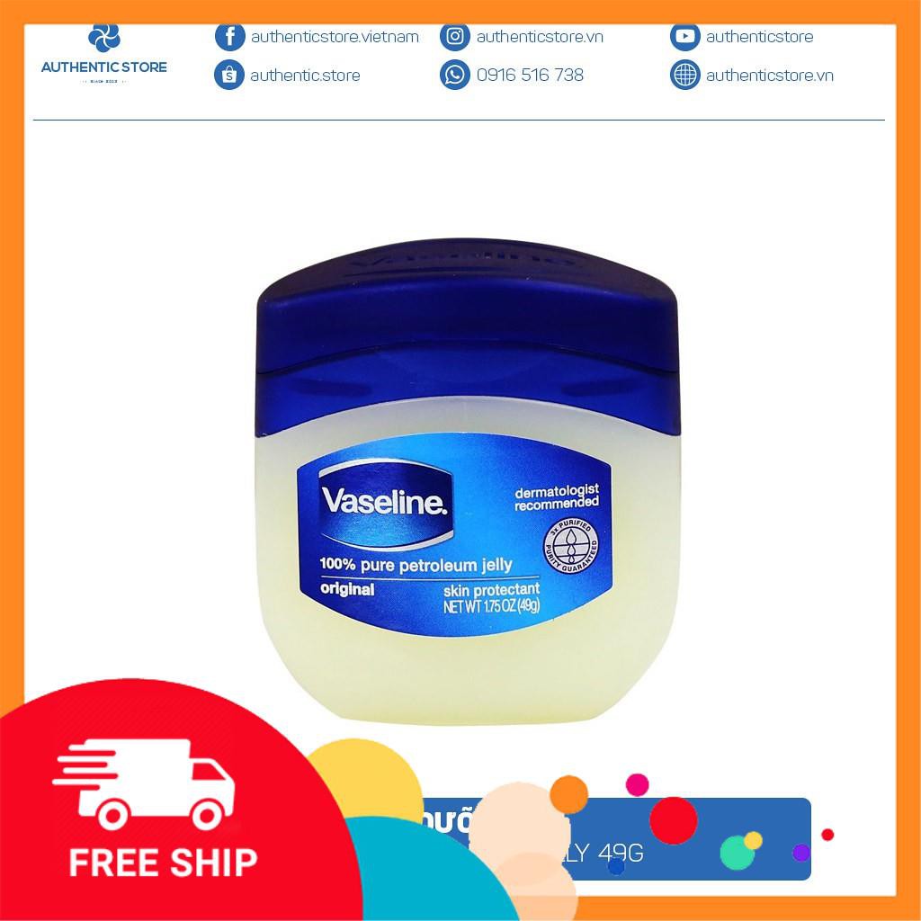 [Freeship+hàng Auth] Vaselline 100% Pure Petroleum Jelly Original 49g
