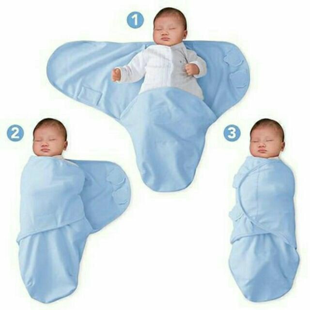 Ủ kén cho bé sơ sinh chăn quấn chất cotton 100% cho trẻ em Swaddle Me 2X MART