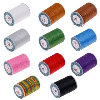 [LuckyToday] 1Pc Waxed Thread 0.8mm 90m Polyester Cord Sewing Machine Stitching For Craft