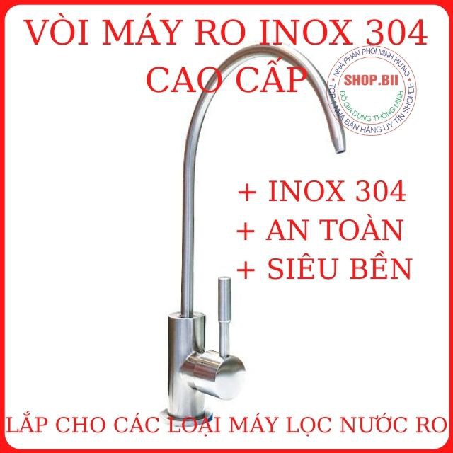 Vòi Máy Lọc Nước RO Chất Liệu Inox 304 Sáng Bóng Bền Đẹp Lắp Được Cho Tất Cả Các Loại Máy Lọc Nước RO Bền Đẹp Giá Rẻ.