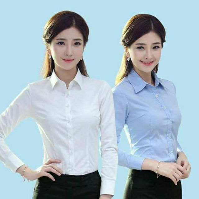 Áo sơ mi công sở nữ Tay Dài cao cấp  form ôm nhỏ không túi có chít eo vải kate ý đẹp ít nhăn không bị xù lông SMTD02