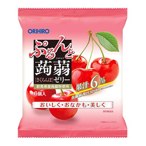 Thạch Trái Cây Orihiro túi 6 gói