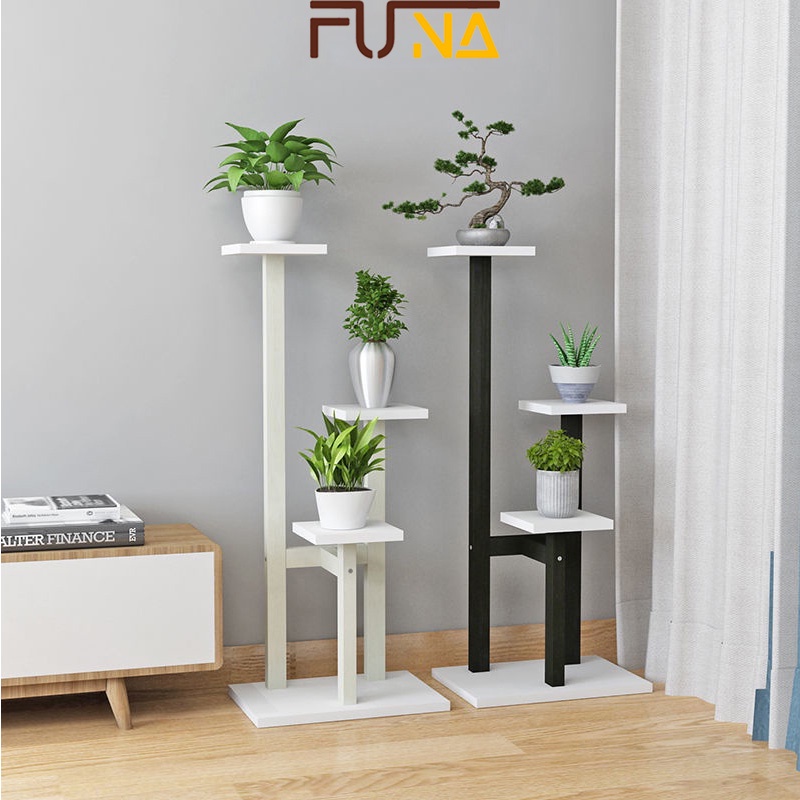 Giá để cây cảnh chậu hoa cây cảnh FUNA mã CH02 khung sắt kim loại chắc chắn khả năng chịu lực tốt không tróc sơn