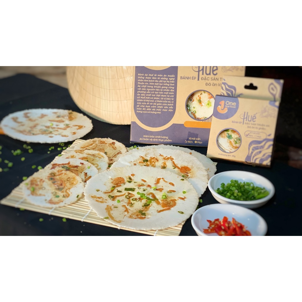 [BÁNH ÉP KHÔ] Bánh ép Huế vị tôm size LỚN dai giòn thơm ngon hành xả. | BigBuy360 - bigbuy360.vn