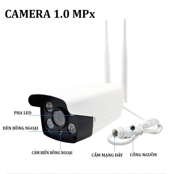 Camera Wifi Không Dây Ngoài Trời Yoosee 2 Râu X7000 Full 720HD -Chống nước