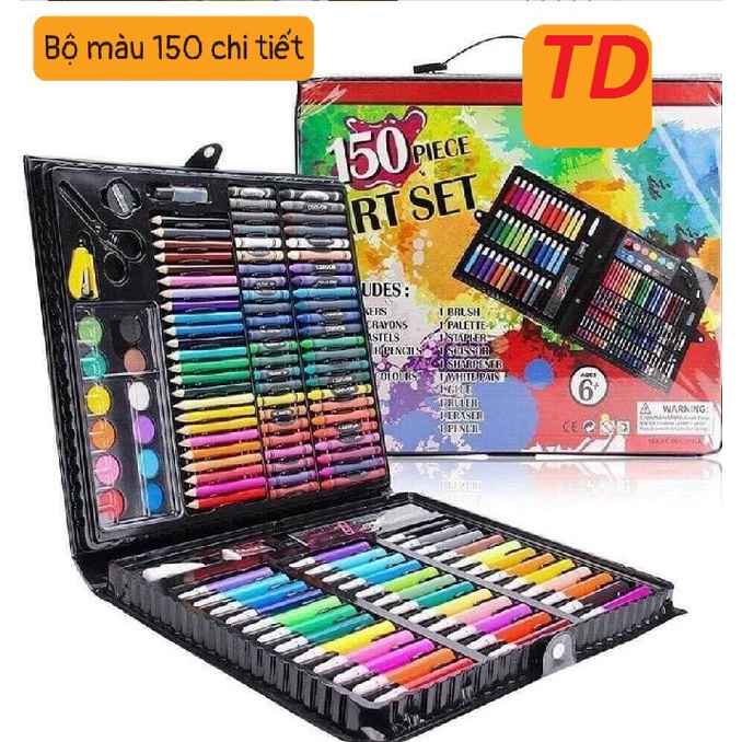 Hộp Màu Tập Tô Vẽ 150ct Chi Tiết Dành Cho Bé