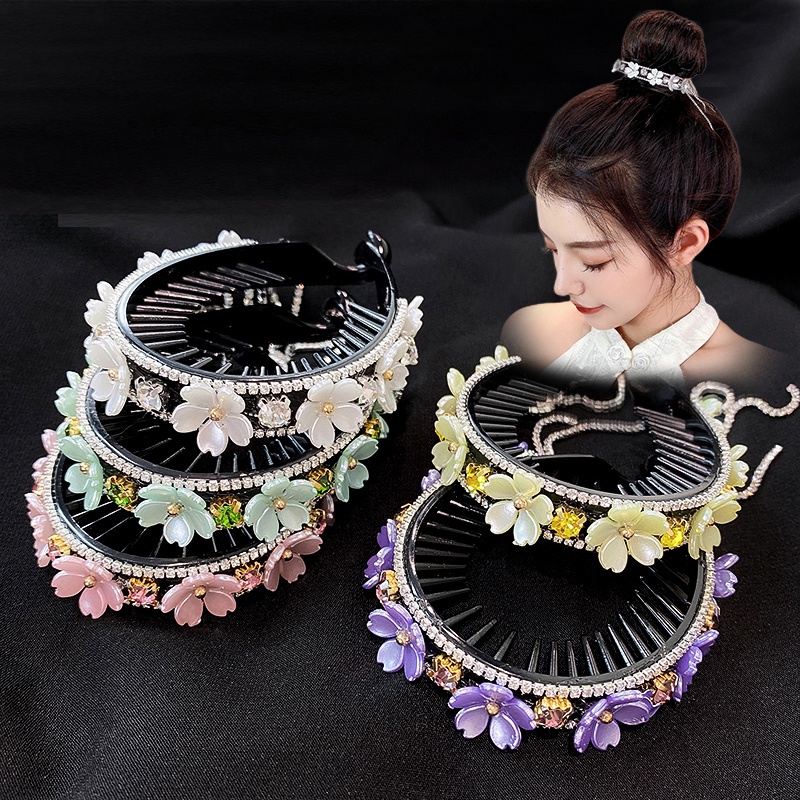 Kẹp Tóc Đuôi Ngựa Phối Tua Rua Xinh Xắn Cho Bạn Gái