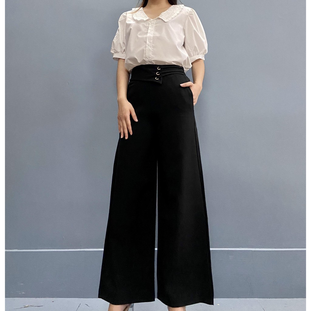 Quần Ống Suông Cạp Dây
