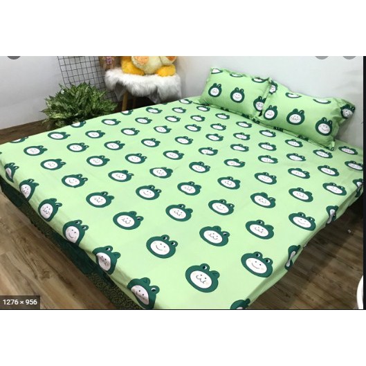 Ga Gường Poly Cotton Họa Tiết Cho Đệm m2 và 2m2