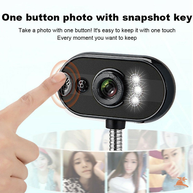 ✨COD✨ Camera webcam USB HD với Mic Night Vision cho máy tính để bàn PC Máy tính xách tay Văn phòng tại nhà | BigBuy360 - bigbuy360.vn