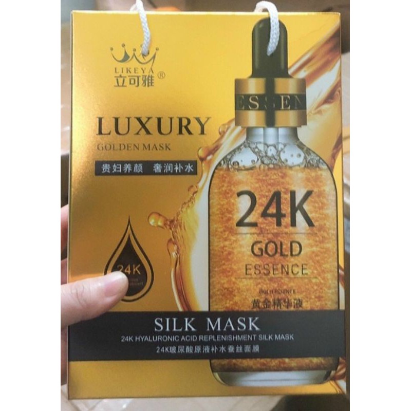 Hộp 10 miếng nạ vàng 24k goldzan