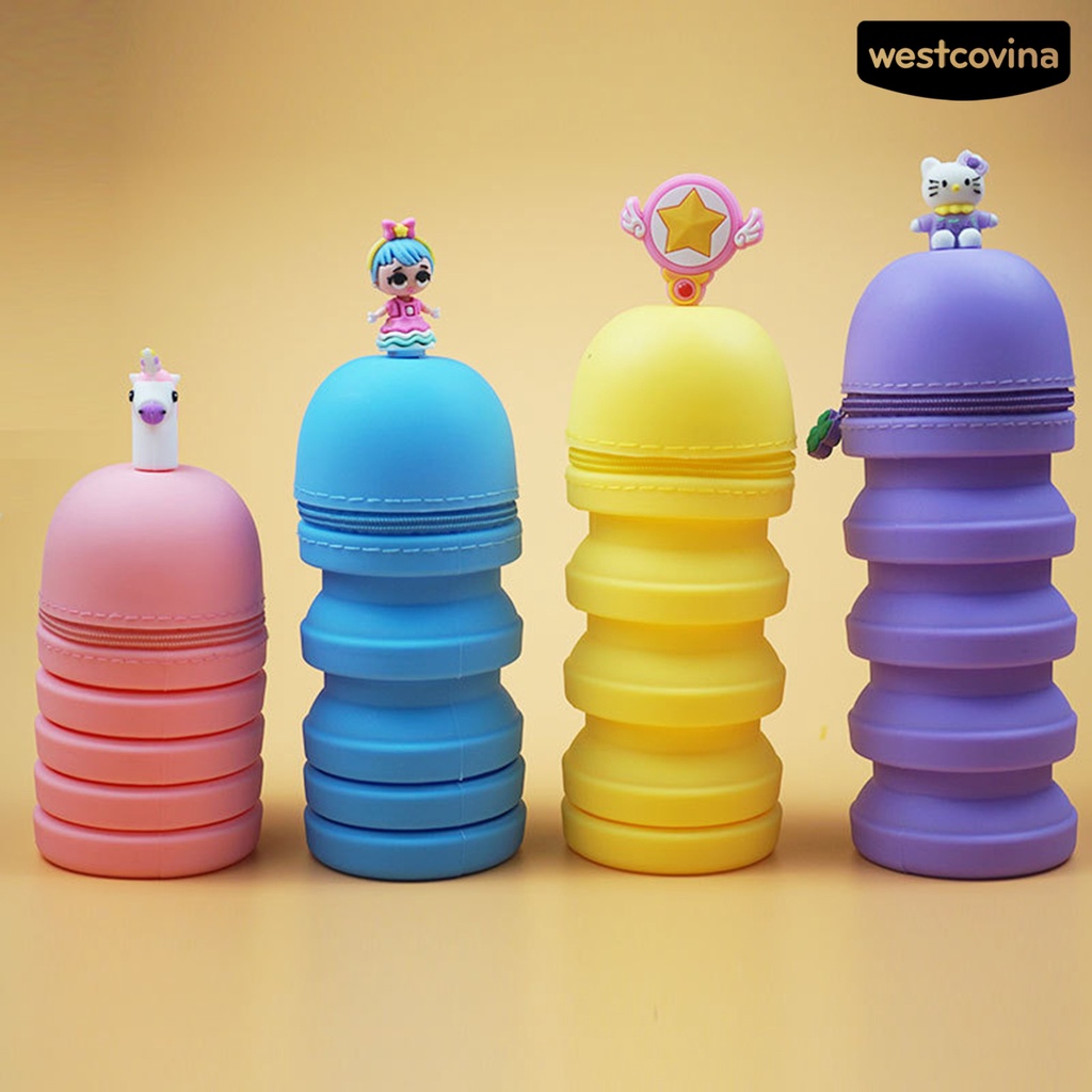 [Hot]✍Túi Đựng Bút Chì Có Dây Kéo In Hoạt Hình Dễ Thương Dùng Hàng Ngày