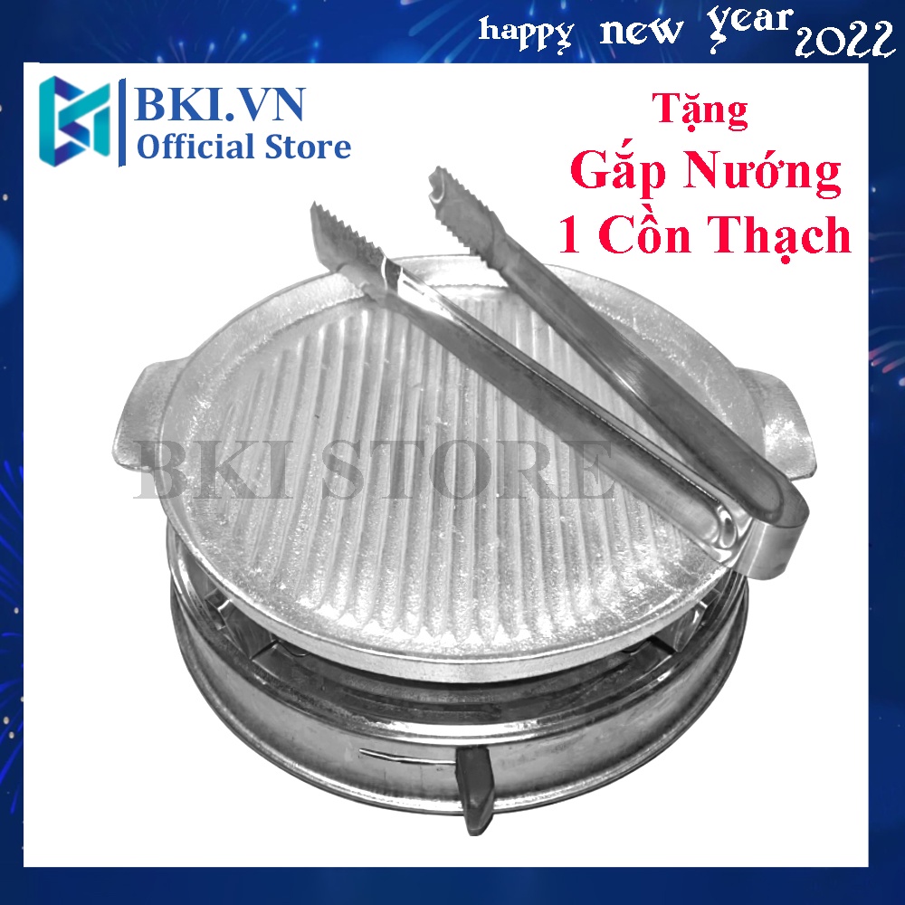 Bộ Bếp Cồn Nướng Cồn INOX Dã Ngoại Tiện Dụng Khi Đi Du Lịch ( Tặng Gắp Nướng )