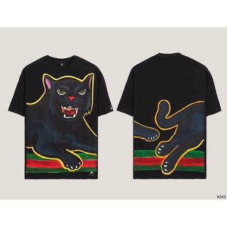 Áo thun oversize Black Cat , áo phông cotton nam nữ unisex, ODIN CLOTHING