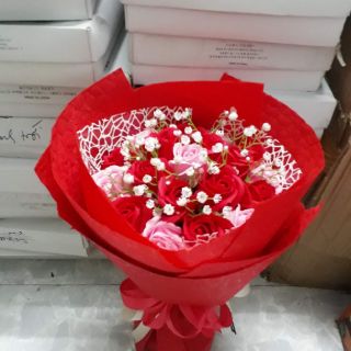 Bó hoa hồng sáp