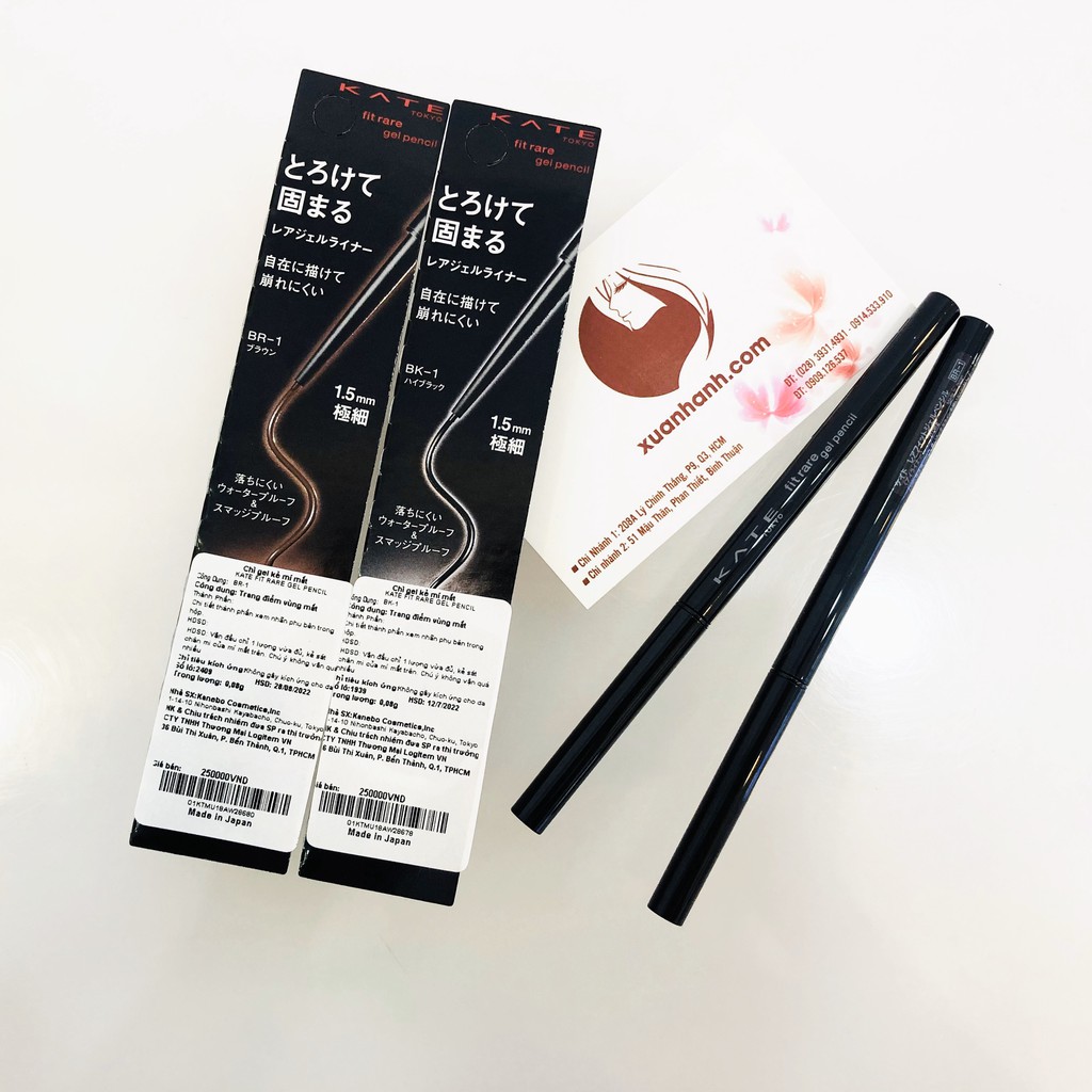 Chì kẻ mắt Kanebo Kate Fit Rare dạng gel, không lem trôi, nét mảnh cực đẹp (New) | BigBuy360 - bigbuy360.vn