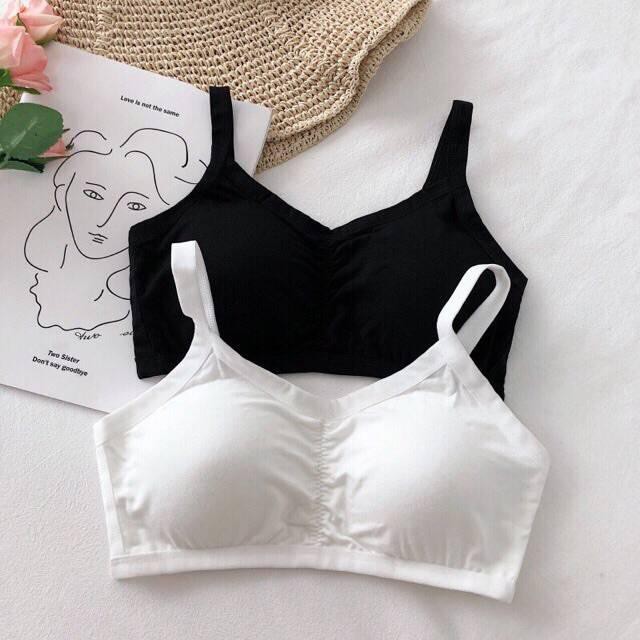 Áo Bra Học Sinh 3 Dây Bé Gái Free Size Dưới 50Kg