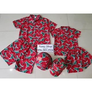 4 bộ và 4 nón đi biển