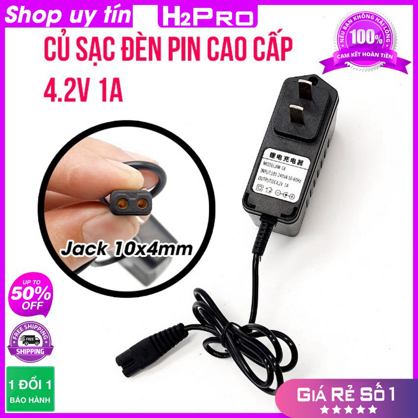[RẺ VÔ ĐỊCH] Củ nguồn đèn bấm cao cấp 4.2V 1A chân dẹt, củ nguồn đèn bấm đội đầu no-1600